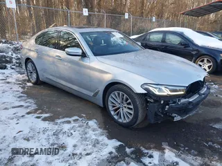 2021 BMW 5 Series 530i xDrive with VIN WBA13BJ02MWX30031, listed as a IAAI auction lot 41249175 with 65,341 mi miles and . Bid and sale history available at carsss.com. Image 1.