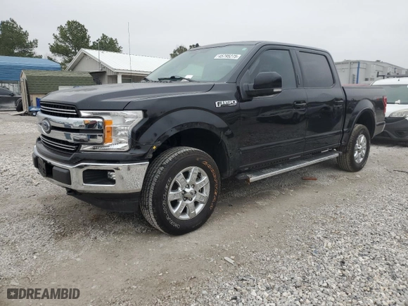 2019 Ford F-150 XL with VIN 1FTEW1E43KKC97813, listed as a Copart auction lot 45795275 with 111,604 mi miles and Salvage Title. Bid and sale history available at carsss.com. Image 1.