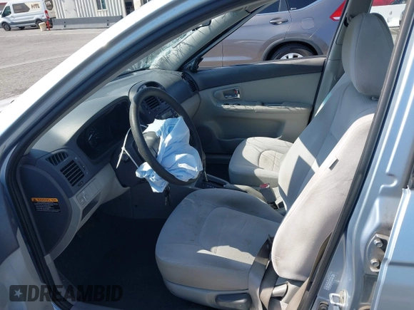 2008 Kia Spectra EX with VIN KNAFE122185575459, listed as a IAAI auction lot 42137257 with 55,402 mi miles and . Bid and sale history available at DreamBid. Image 5.