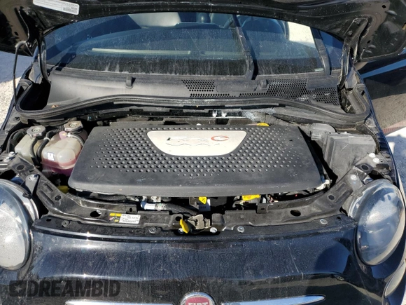 2017 FIAT 500e with VIN 3C3CFFGE0HT625193, listed as a Copart auction lot 77693964 with 0 mi miles and Salvage Title. Bid and sale history available at carsss.com. Image 11.