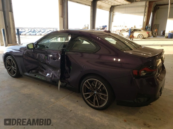 2024 BMW 2 Series M240i xDrive with VIN 3MW53CM07R8E66520, listed as a Copart auction lot 84655474 with 6,176 mi miles and Salvage Title. Bid and sale history available at carsss.com. Image 2.