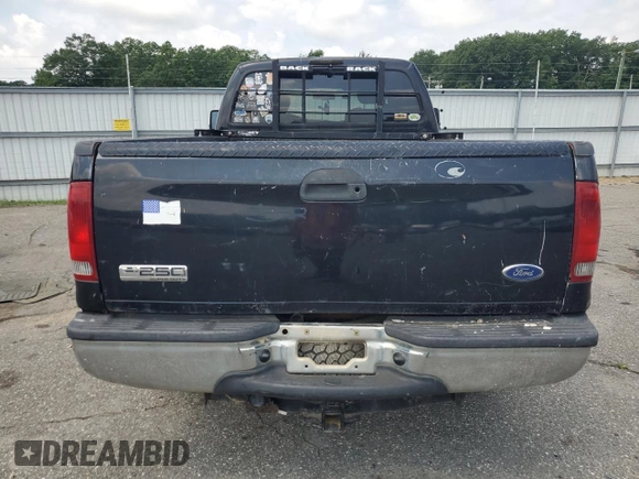 2006 Ford F-250 XL with VIN 1FTSX21556ED55204, listed as a Copart auction lot 62774135 with 266,214 mi miles and Clean title. Bid and sale history available at DreamBid. Image 6.