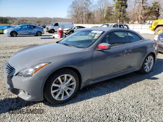 2012 Infiniti G37 Convertible with VIN JN1CV6FE5CM200313, listed as a Copart auction lot 82135454 with 121,119 mi miles and Salvage Title. Bid and sale history available at carsss.com. Image 1.