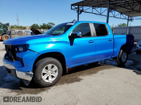 2025 Chevrolet Silverado 1500 LT with VIN 1GCPACED3SZ170912, listed as a Copart auction lot 49780105 with 5,566 mi miles and Clean Title. Bid and sale history available at DreamBid. Image 1.