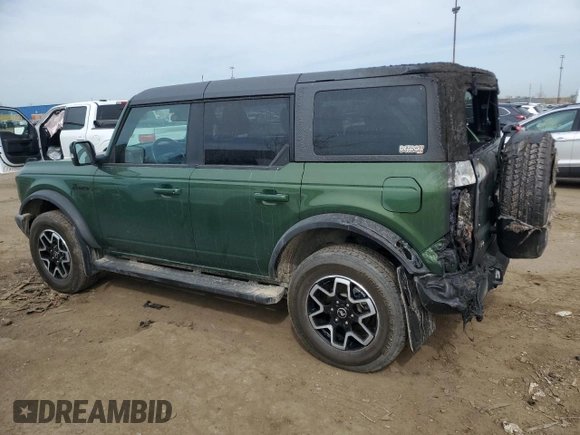 2022 Ford Bronco with VIN 1FMEE5BP9NLB50804, listed as a Copart auction lot 54220825 with 22,080 mi miles and Salvage title. Bid and sale history available at DreamBid. Image 2.