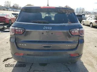 2018 Jeep Compass Limited with VIN 3C4NJDCB0JT350661, listed as a Copart auction lot 47981695 with 115,188 mi miles and Salvage Title. Bid and sale history available at DreamBid. Image 6.