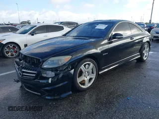 2009 Mercedes-Benz CL-Class V8 AMG with VIN WDDEJ77X89A020041, listed as a IAAI auction lot 41590508 with 127,040 mi miles. Bid and sale history available at carsss.com. Image 2.
