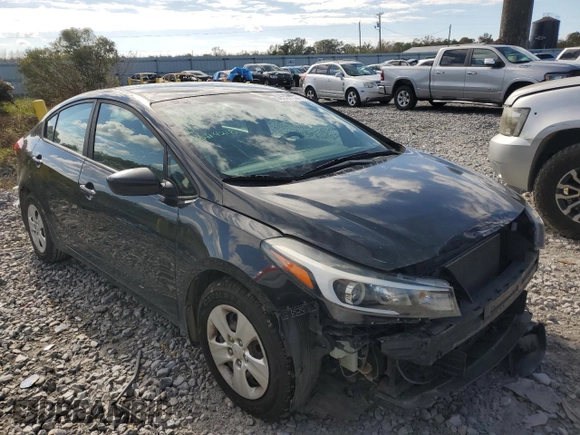 2017 Kia Forte LX with VIN 3KPFK4A72HE061103, listed as a Copart auction lot 80927734 with 156,753 mi miles and Salvage Title. Bid and sale history available at carsss.com. Image 4.