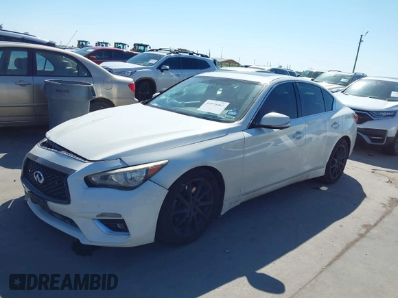 2018 Infiniti Q50 3.0t LUXE with VIN JN1EV7AP7JM353893, listed as a IAAI auction lot 41974467 with 160,214 mi miles. Bid and sale history available at carsss.com. Image 18.