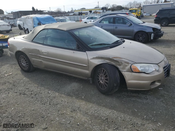 2004 Chrysler Sebring LX with VIN 1C3EL45X84N380308, listed as a Copart auction lot 87330434 with 81,169 mi miles and Salvage Title. Bid and sale history available at carsss.com. Image 4.