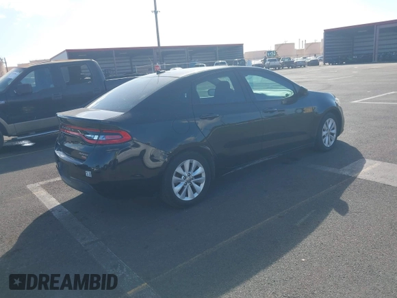 2015 Dodge Dart Aero with VIN 1C3CDFDH1FD363899, listed as a IAAI auction lot 41007996 with 91,696 mi miles. Bid and sale history available at carsss.com. Image 4.