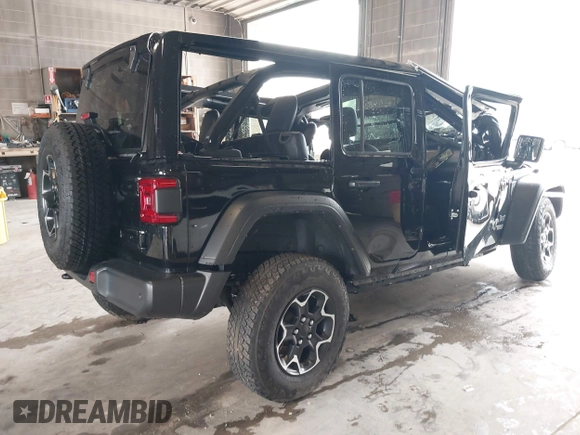 2021 Jeep Wrangler Unlimited Sport Altitude with VIN 1C4HJXDN8MW740087, listed as a IAAI auction lot 42419095 with Not provided miles and . Bid and sale history available at DreamBid. Image 4.