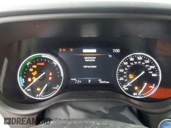 2021 Toyota Sienna Limited with VIN 5TDZRKEC6MS012684, listed as a Copart auction lot 61996195 with 80,609 mi miles and Salvage title. Bid and sale history available at DreamBid. Image 9.