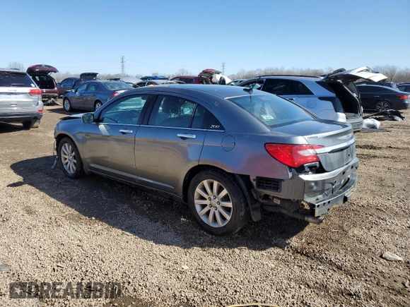 2013 Chrysler 200 Limited with VIN 1C3CCBCG9DN521093, listed as a Copart auction lot 48413365 with 185,004 mi miles and Salvage Title. Bid and sale history available at DreamBid. Image 2.