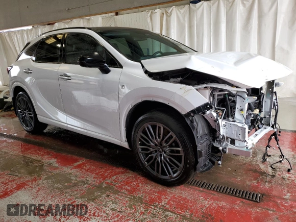 2023 Lexus RX with VIN 2T2BCMEA8PC002972, listed as a Copart auction lot 43398544 with 12,996 mi miles and Salvage Title. Bid and sale history available at carsss.com. Image 4.