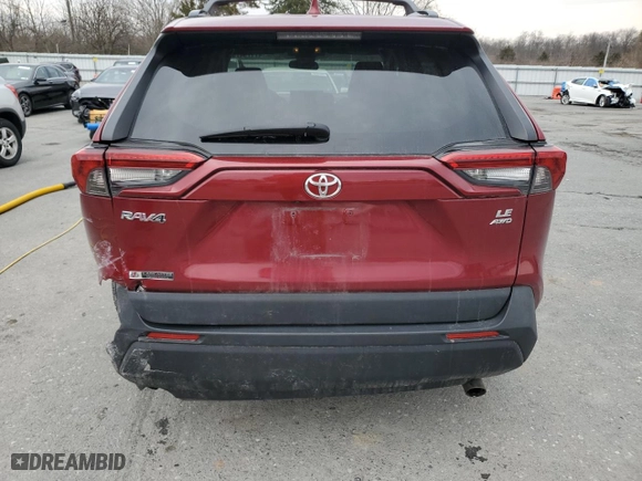 2019 Toyota RAV4 LE with VIN 2T3G1RFV4KC008752, listed as a Copart auction lot 47179475 with 74,212 mi miles and Salvage Title. Bid and sale history available at carsss.com. Image 6.