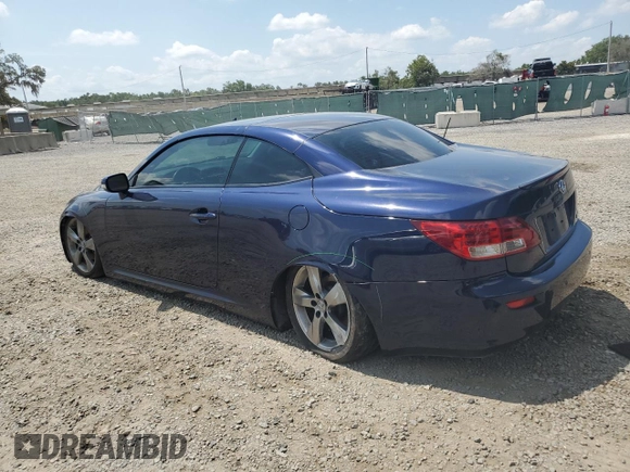 2011 Lexus IS 250 C с VIN JTHFF2C27B2520557, выставлен на аукционе Copart как лот 57482425 с пробегом 111 497 миль миль и Списание • Salvage title. История ставок и продаж доступна на DreamBid. Изображение 2.
