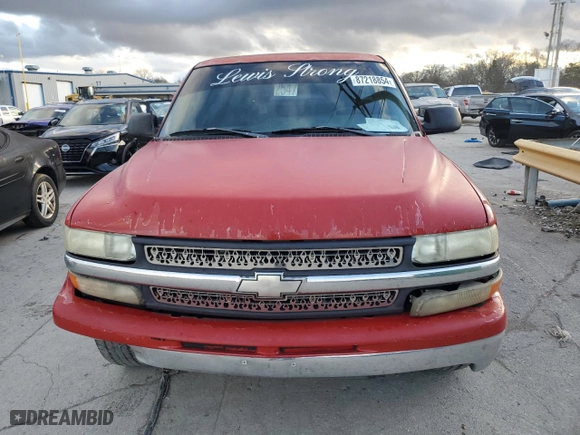 2000 Chevrolet Silverado 1500 with VIN 1GCEC14W8YZ158580, listed as a Copart auction lot 87218854 with 0 mi miles and Salvage Title. Bid and sale history available at carsss.com. Image 5.