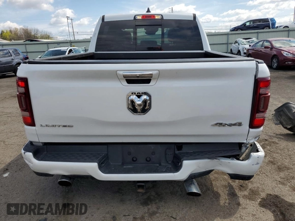 2019 Ram 1500 Limited z VIN 1C6SRFHT6KN694917, wystawiony jako Copart lot #53945635 z przebiegiem 94 954 mil mil oraz Szkoda całkowita • Salvage title. Historia ofert i sprzedaży dostępna na DreamBid. Obrazek 6.