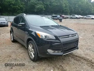 2015 Ford Escape Titanium with VIN 1FMCU0J96FUC00683, listed as a Copart auction lot 58345105 with 61,031 mi miles and Salvage title. Bid and sale history available at DreamBid. Image 14.