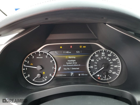 2015 Nissan Murano Platinum with VIN 5N1AZ2MG5FN245770, listed as a Copart auction lot 51258075 with 150,302 mi miles and Salvage Title. Bid and sale history available at carsss.com. Image 9.