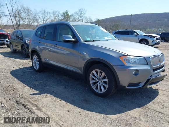2014 BMW X3 xDrive28i with VIN 5UXWX9C54E0D24997, listed as a IAAI auction lot 42026278 with 94,383 mi miles and . Bid and sale history available at DreamBid. Image 1.