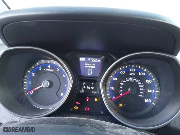 2015 Hyundai Elantra GT with VIN KMHD35LH0FU241657, listed as a IAAI auction lot 41333495 with 91,093 mi miles. Bid and sale history available at carsss.com. Image 7.