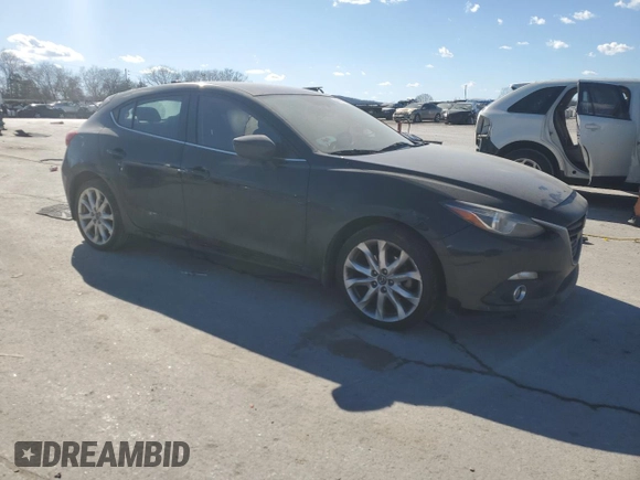 2014 Mazda 3 S Touring with VIN JM1BM1L32E1193813, listed as a Copart auction lot 46899755 with 137,707 mi miles and Salvage Title. Bid and sale history available at DreamBid. Image 4.