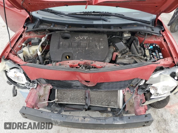 2010 Toyota Corolla with VIN 2T1BU4EE2AC304544, listed as a Copart auction lot 51701655 with 168,892 mi miles and Salvage Title. Bid and sale history available at carsss.com. Image 12.