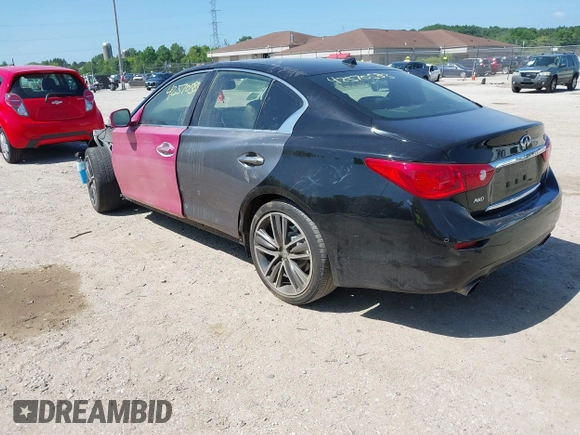 2015 Infiniti Q50 Premium with VIN JN1BV7AR4FM403290, listed as a IAAI auction lot 42570583 with 132,878 mi miles and . Bid and sale history available at DreamBid. Image 3.