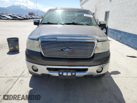 2007 Ford F-150 XLT with VIN 1FTPW14V37KC30719, listed as a Copart auction lot 54994475 with 322,045 mi miles and Clean Title. Bid and sale history available at DreamBid. Image 5.