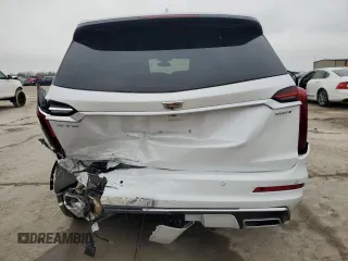 2024 Cadillac XT6 FWD Luxury with VIN 1GYKPAR47RZ720446, listed as a Copart auction lot 43964105 with 10,728 mi miles and Salvage Title. Bid and sale history available at carsss.com. Image 6.