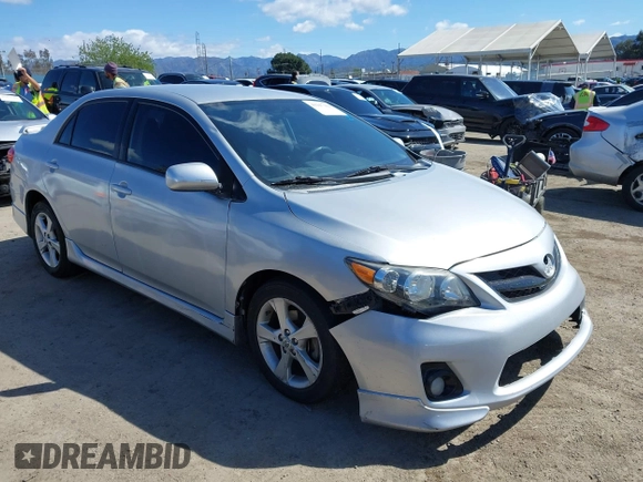 2012 Toyota Corolla L with VIN 5YFBU4EE9CP041102, listed as a IAAI auction lot 41947369 with 171,501 mi miles. Bid and sale history available at carsss.com. Image 1.