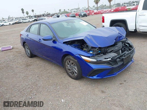 2024 Hyundai Elantra SEL with VIN KMHLM4DG0RU740634, listed as a IAAI auction lot 42478961 with 16,123 mi miles and . Bid and sale history available at DreamBid. Image 1.