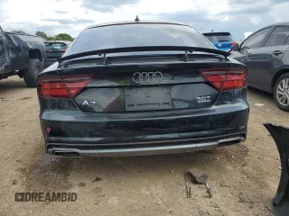 2017 Audi A7 Premium Plus with VIN WAUW2AFC5HN115894, listed as a Copart auction lot 54017284 with 66,704 mi miles and Salvage Title. Bid and sale history available at carsss.com. Image 6.