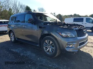 2016 Infiniti QX80 with VIN JN8AZ2NF0G9610266, listed as a IAAI auction lot 41327514 with Not provided miles and . Bid and sale history available at DreamBid. Image 1.