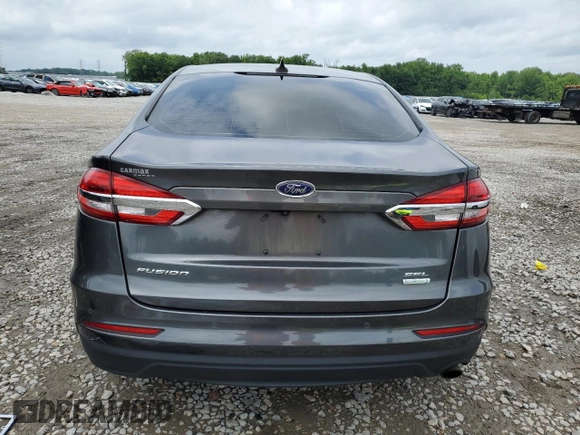 2020 Ford Fusion SEL with VIN 3FA6P0CD2LR160797, listed as a Copart auction lot 57671175 with 72,346 mi miles and Salvage title. Bid and sale history available at DreamBid. Image 6.