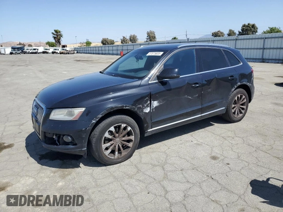 2013 Audi Q5 Premium with VIN WA1CFAFP7DA037028, listed as a Copart auction lot 57075835 with 142,617 mi miles and Salvage title. Bid and sale history available at DreamBid. Image 1.