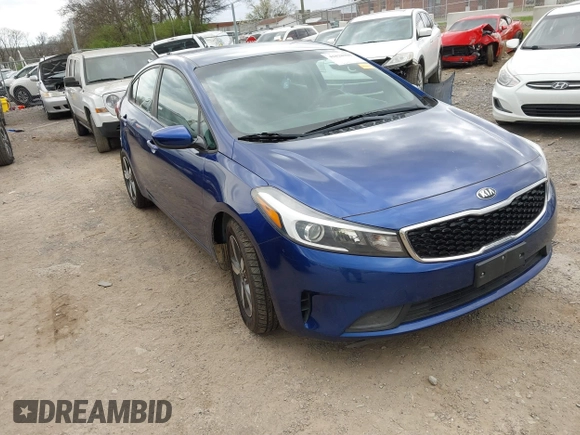 2018 Kia Forte LX with VIN 3KPFL4A74JE172948, listed as a IAAI auction lot 41828900 with 112,642 mi miles. Bid and sale history available at carsss.com. Image 1.