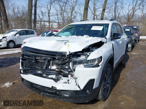2021 GMC Acadia SLT with VIN 1GKKNMLS2MZ163379, listed as a IAAI auction lot 41614025 with 61,232 mi miles. Bid and sale history available at carsss.com. Image 6.