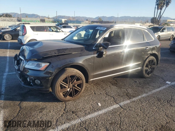 2017 Audi Q5 Premium with VIN WA1C2AFP5HA050958, listed as a Copart auction lot 88754155 with 105,703 mi miles and Salvage Title. Bid and sale history available at carsss.com. Image 1.