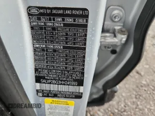 2017 Land Rover Range Rover Evoque SE с VIN SALVP2BG3HH245999, выставлен на аукционе Copart как лот 64409485 с пробегом 90 451 миль миль и Списание • Salvage title. История ставок и продаж доступна на DreamBid. Изображение 13.