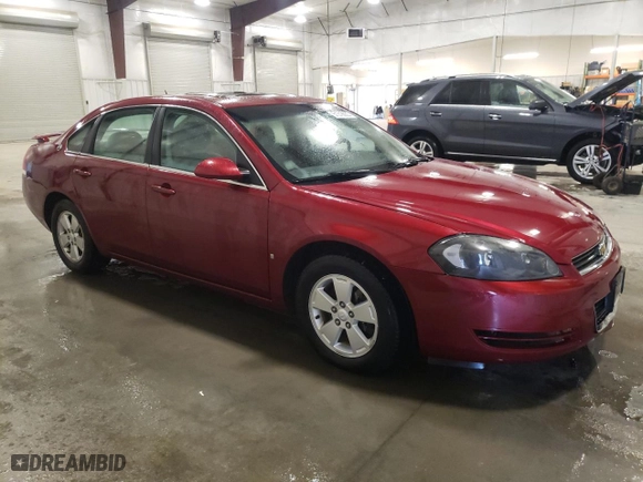 2008 Chevrolet Impala LT with VIN 2G1WT58K281378687, listed as a Copart auction lot 51318055 with 133,578 mi miles and Salvage Title. Bid and sale history available at carsss.com. Image 4.