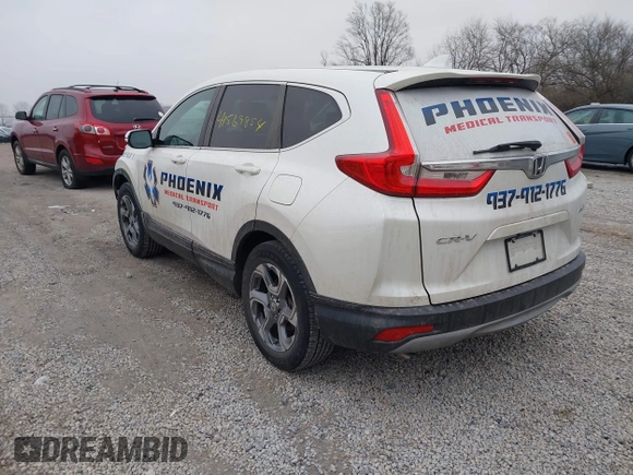 2017 Honda CR-V EX with VIN 2HKRW2H56HH682396, listed as a IAAI auction lot 41569854 with 74,392 mi miles. Bid and sale history available at carsss.com. Image 3.
