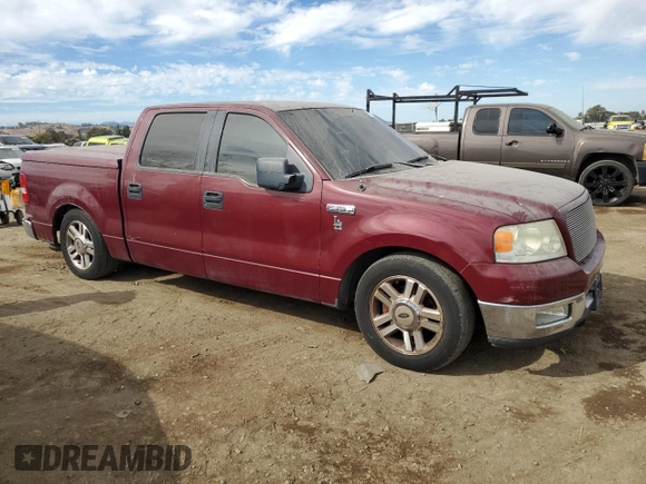 2005 Ford F-150 XLT with VIN 1FTPW12545KE95908, listed as a Copart auction lot 78095284 with 189,585 mi miles and Clean title. Bid and sale history available at DreamBid. Image 4.