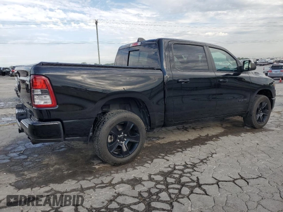 2024 Ram 1500 Big Horn with VIN 1C6SRFFT4RN127862, listed as a Copart auction lot 54328125 with 73,683 mi miles and Clean title. Bid and sale history available at DreamBid. Image 3.