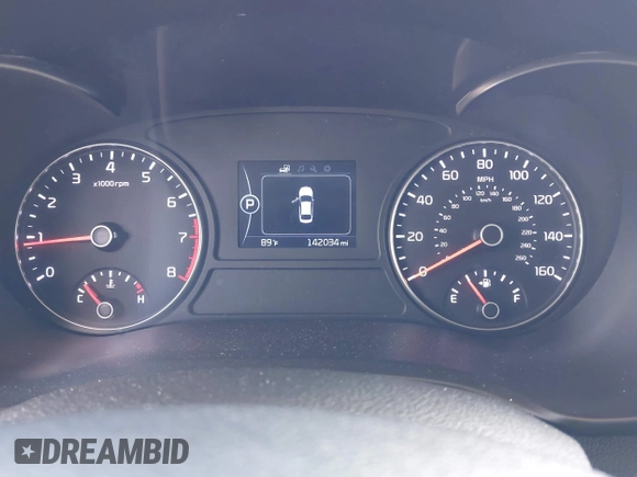 2018 Kia Optima LX with VIN 5XXGT4L38JG234793, listed as a IAAI auction lot 42526098 with 142,034 mi miles and . Bid and sale history available at DreamBid. Image 7.
