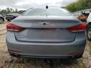 2017 Genesis G80 5.0L Ultimate with VIN KMHGN4JF3HU196915, listed as a Copart auction lot 73188544 with 104,228 mi miles and Salvage Title. Bid and sale history available at carsss.com. Image 6.