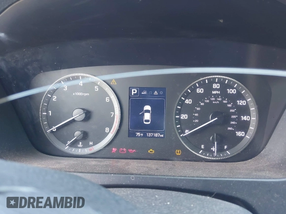 2016 Hyundai Sonata SE with VIN 5NPE24AF1GH414430, listed as a IAAI auction lot 41810672 with 137,187 mi miles and . Bid and sale history available at carsss.com. Image 7.
