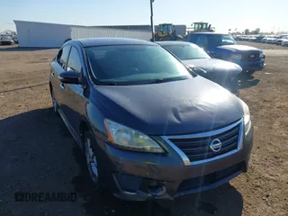 2015 Nissan Sentra S with VIN 3N1AB7AP3FY261272, listed as a IAAI auction lot 41891862 with 122,324 mi miles. Bid and sale history available at carsss.com. Image 1.